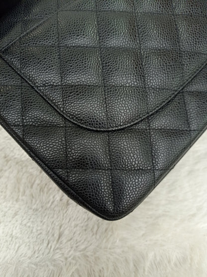 Chanel Jumbo Caviar Black GHW DF #17