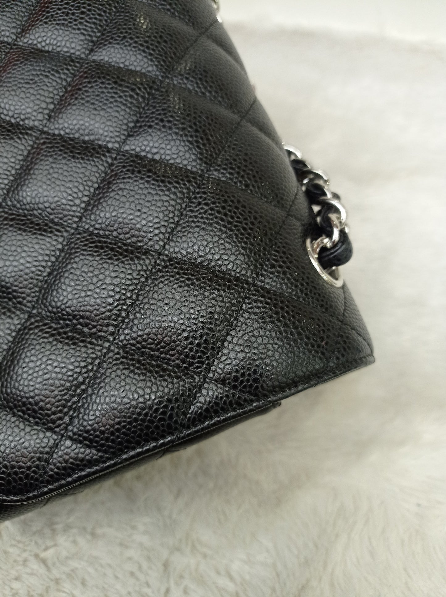Chanel Jumbo Caviar Black SHW DF #26