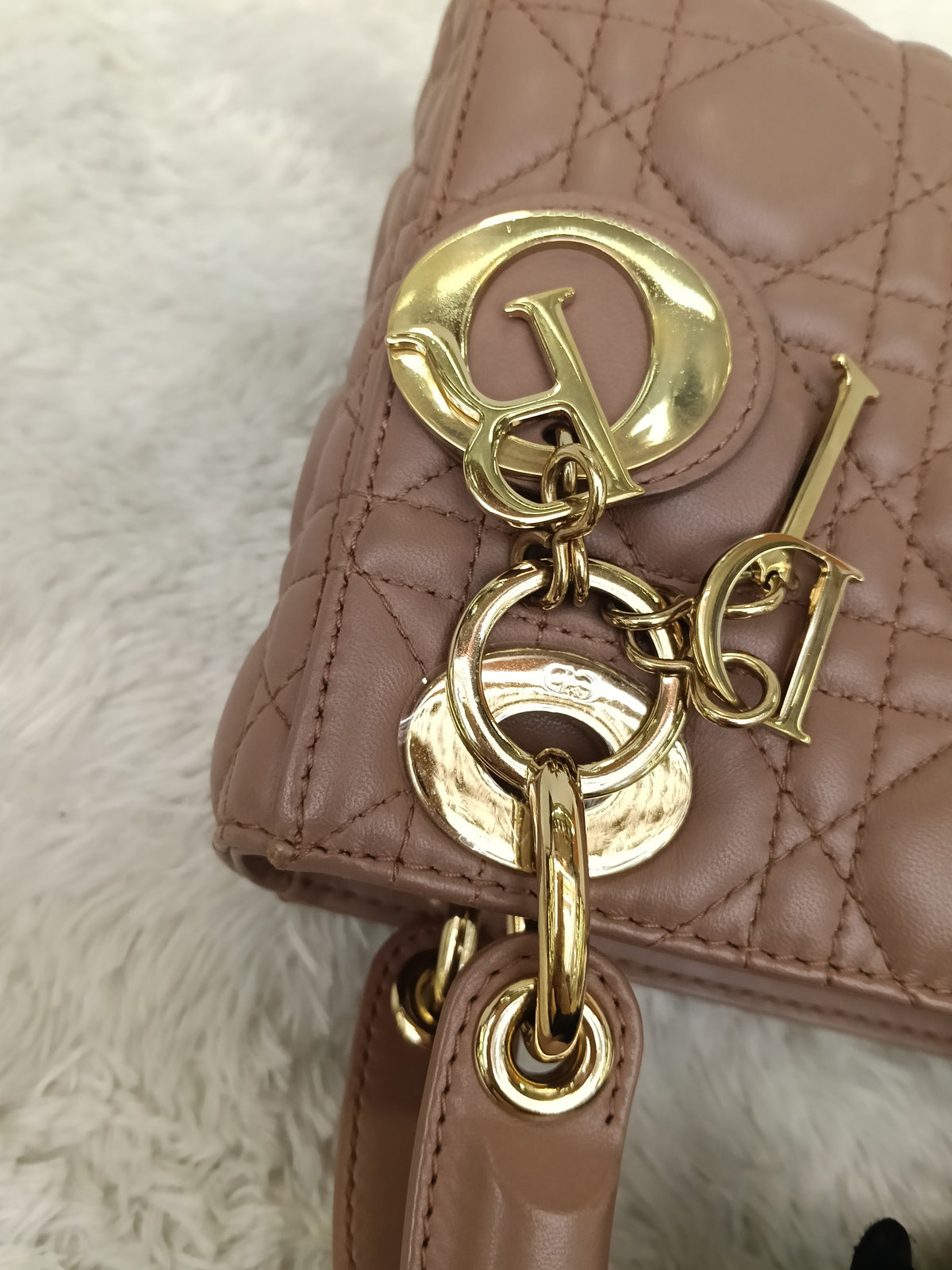 Lady Dior Mini Lamb Fard GHW 2019