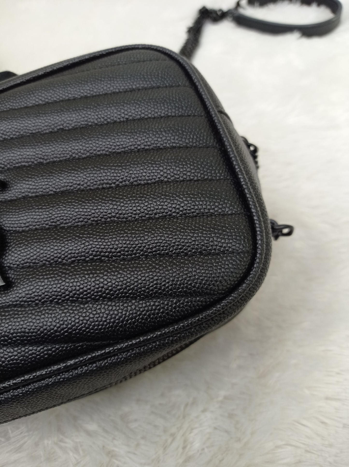 YsL Lou Mini Camera Grained All Black 2019