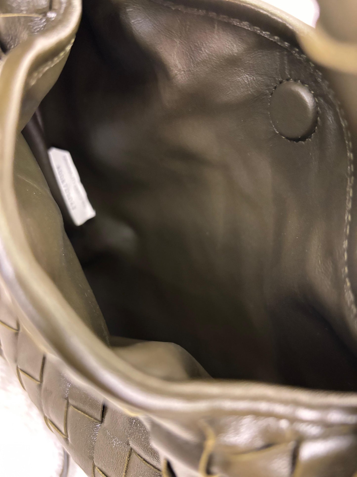 Bottega Veneta Hop Mini Khaki GHW