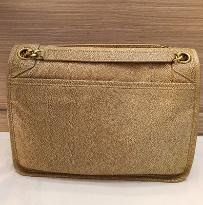 YsL Niki Medium Stingray Embossed Beige GHW 2019