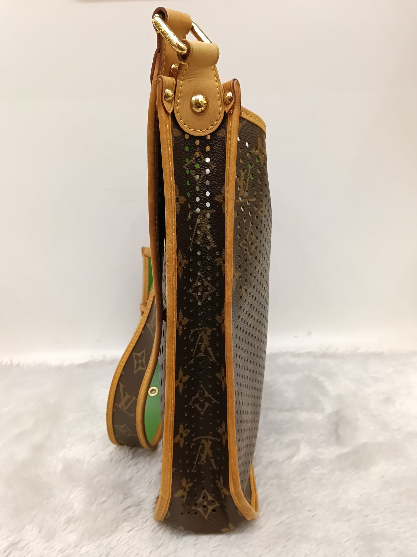 LV Musette Perforated Verde Monogram Green