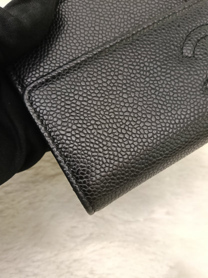 Chanel Timeless Continental Wallet Caviar Black SHW #16