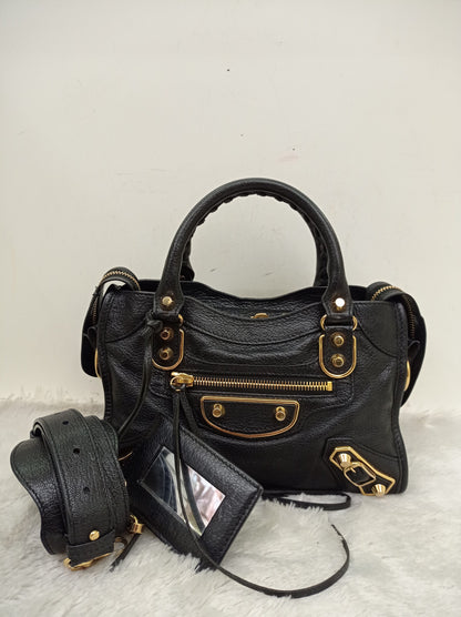 Balenciaga Mini City Edge Black GHW 2020