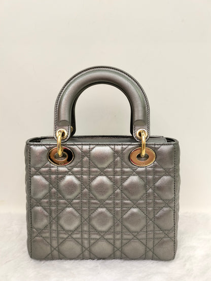 Lady Dior Small Gun Metal GHW 2019