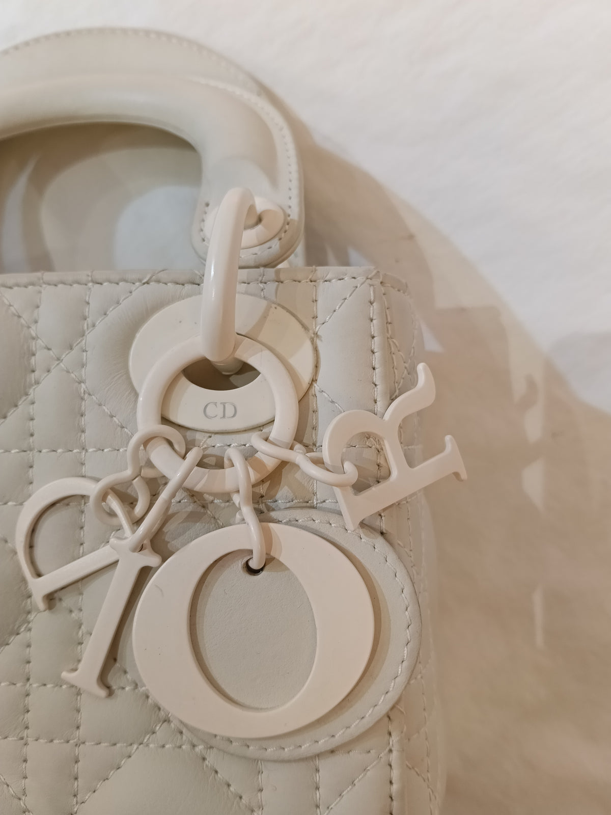 Lady Dior Mini Cannage Ultra Matte White 2020