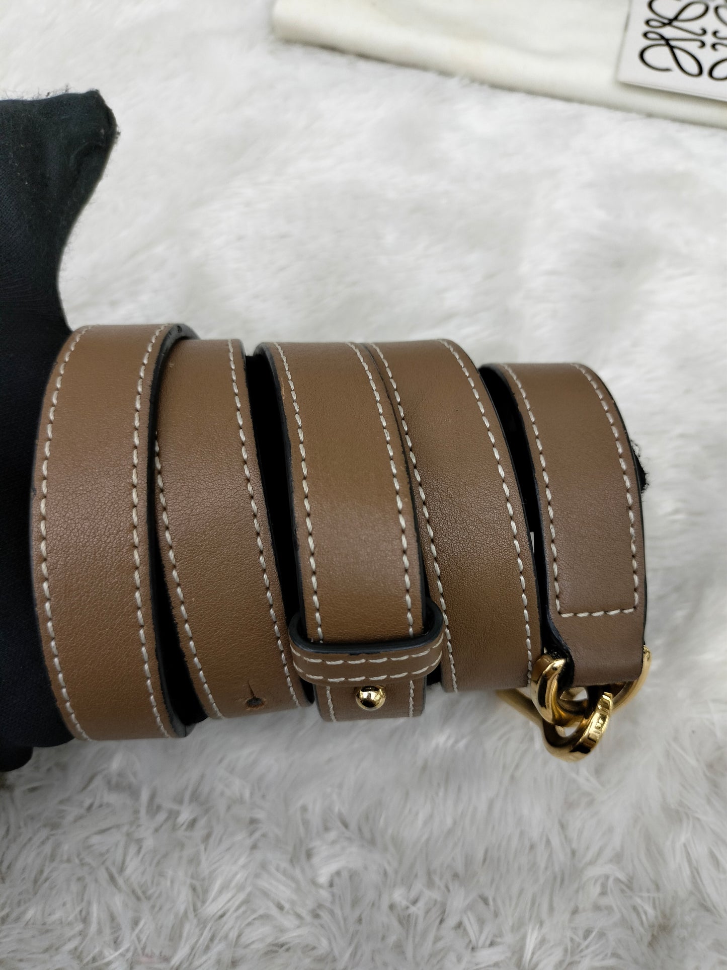 Loewe Puzzle Small Grained Sand Mink GHW 2019