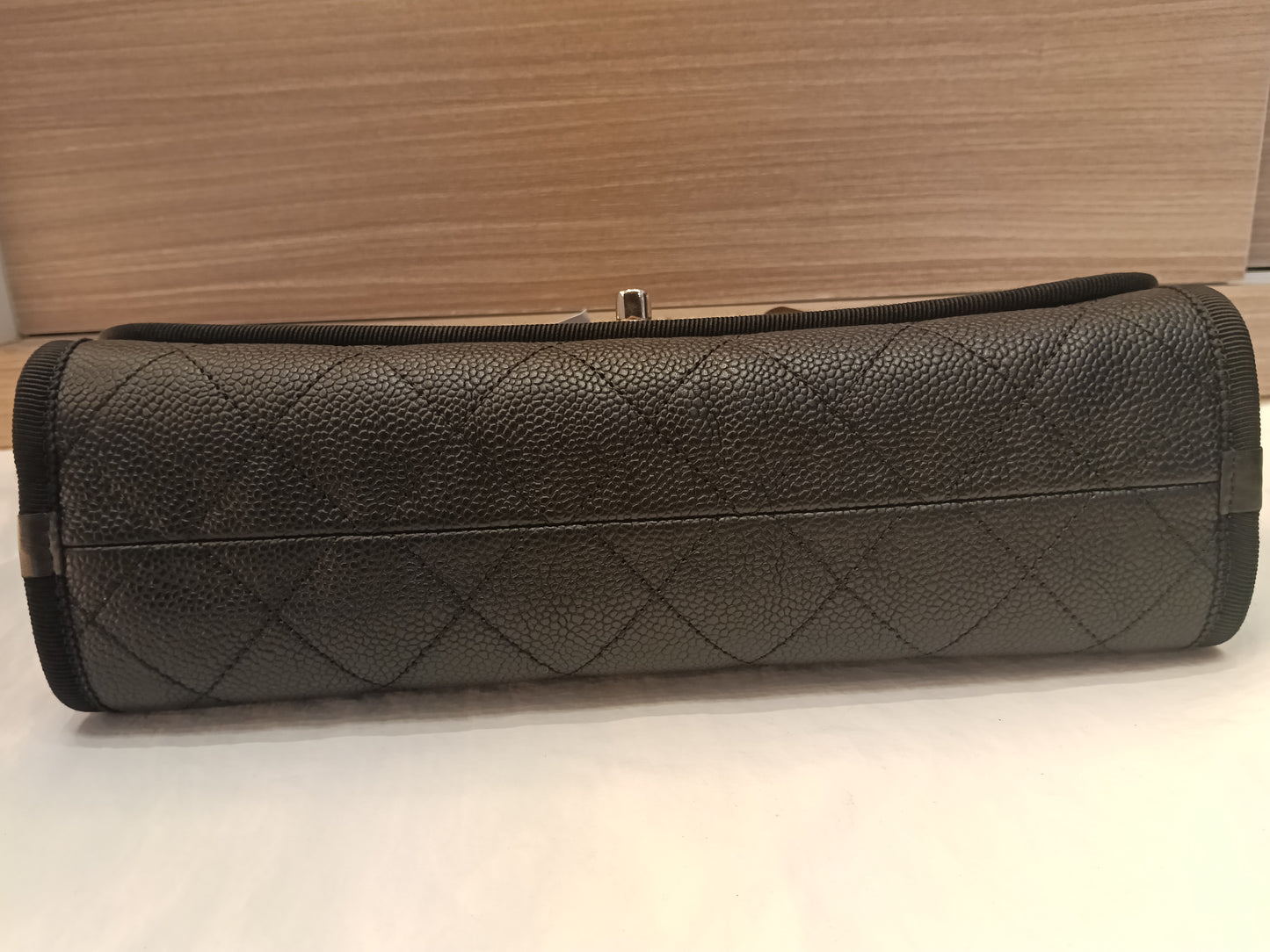Chanel Top Handle Seasonal Flap Caviar Black SHW #25