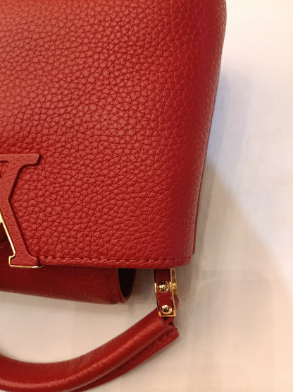 LV Capucines Mini Taurillon Scarlet 2020