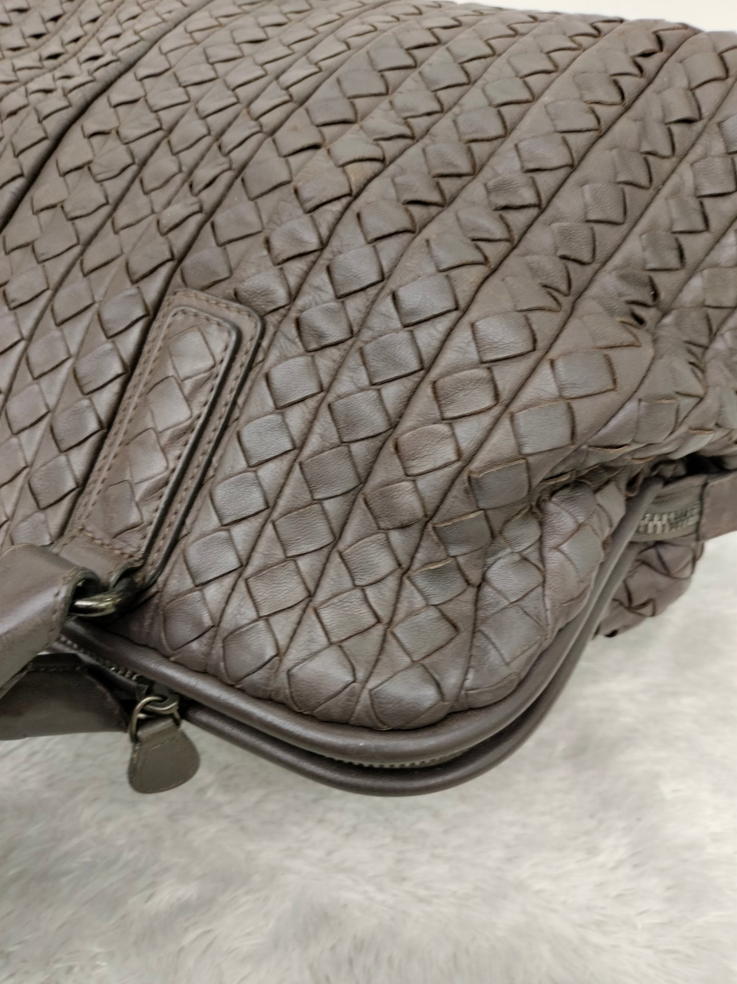 Bottega Veneta Intrecciato Doctor Bag Dark Grey RHW 2009