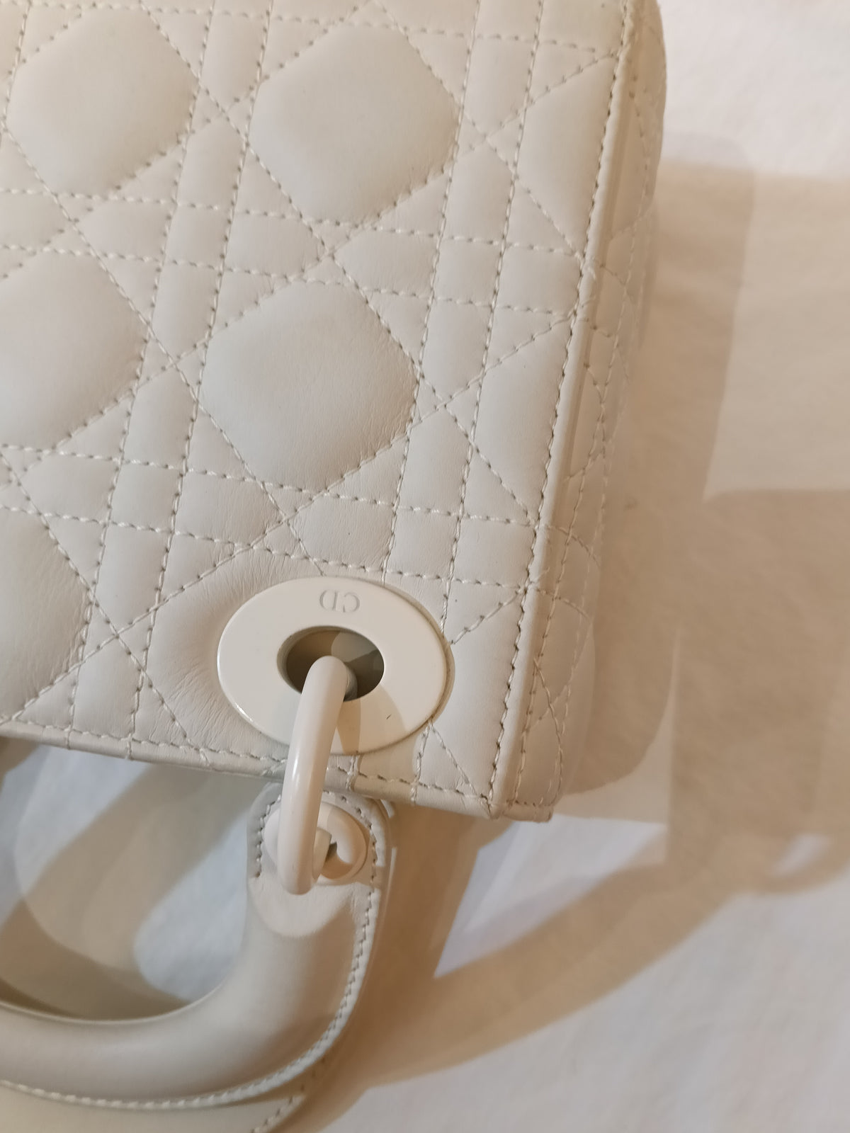 Lady Dior Mini Cannage Ultra Matte White 2020