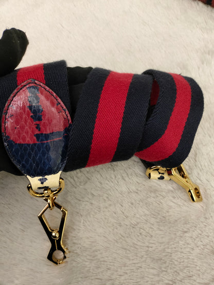 Gucci Nymphaea Top Handle Multicolour Snake Skin Handle Bamboo GHW