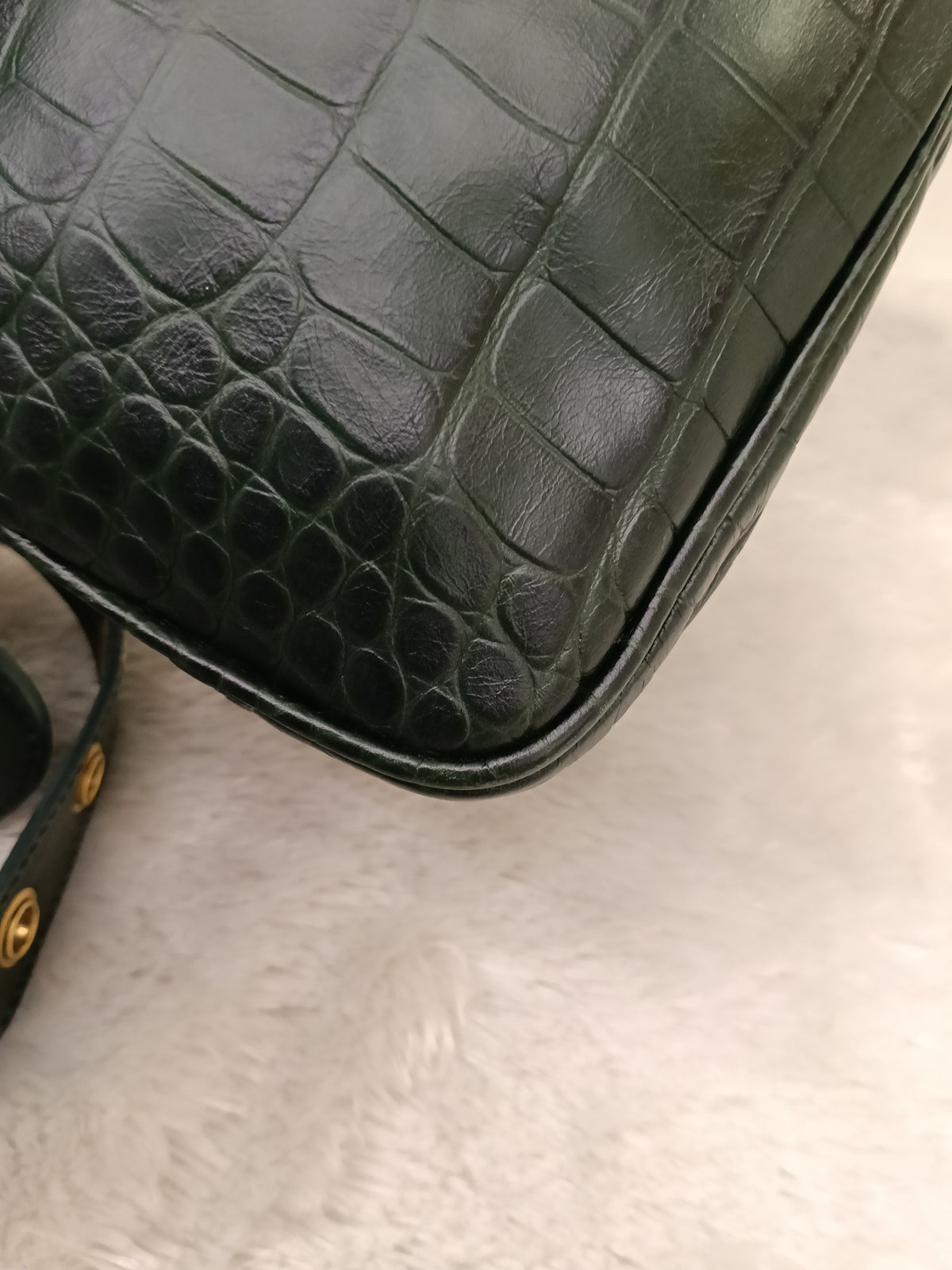 Balenciaga Neo Cagole Small Croco Green RGHW 2023