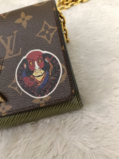 LV Twist Chain Wallet Monogram Kabuki 2017