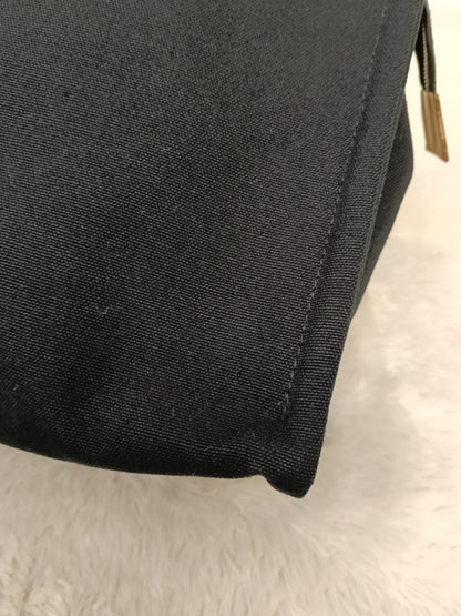 Hermes Fourre Tout Clutch Canvas Black Gray
