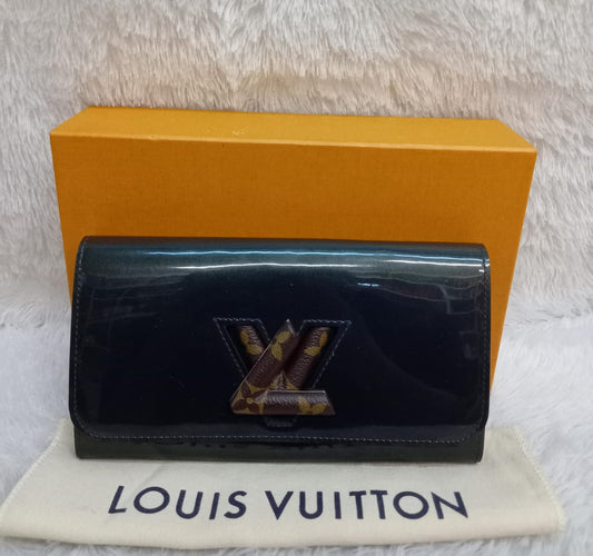 Lv Wallet Vernis Blue thn2017