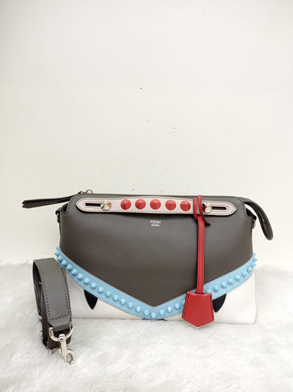 Fendi BTW Medium Monster Eyes Studded Multicolour SHW