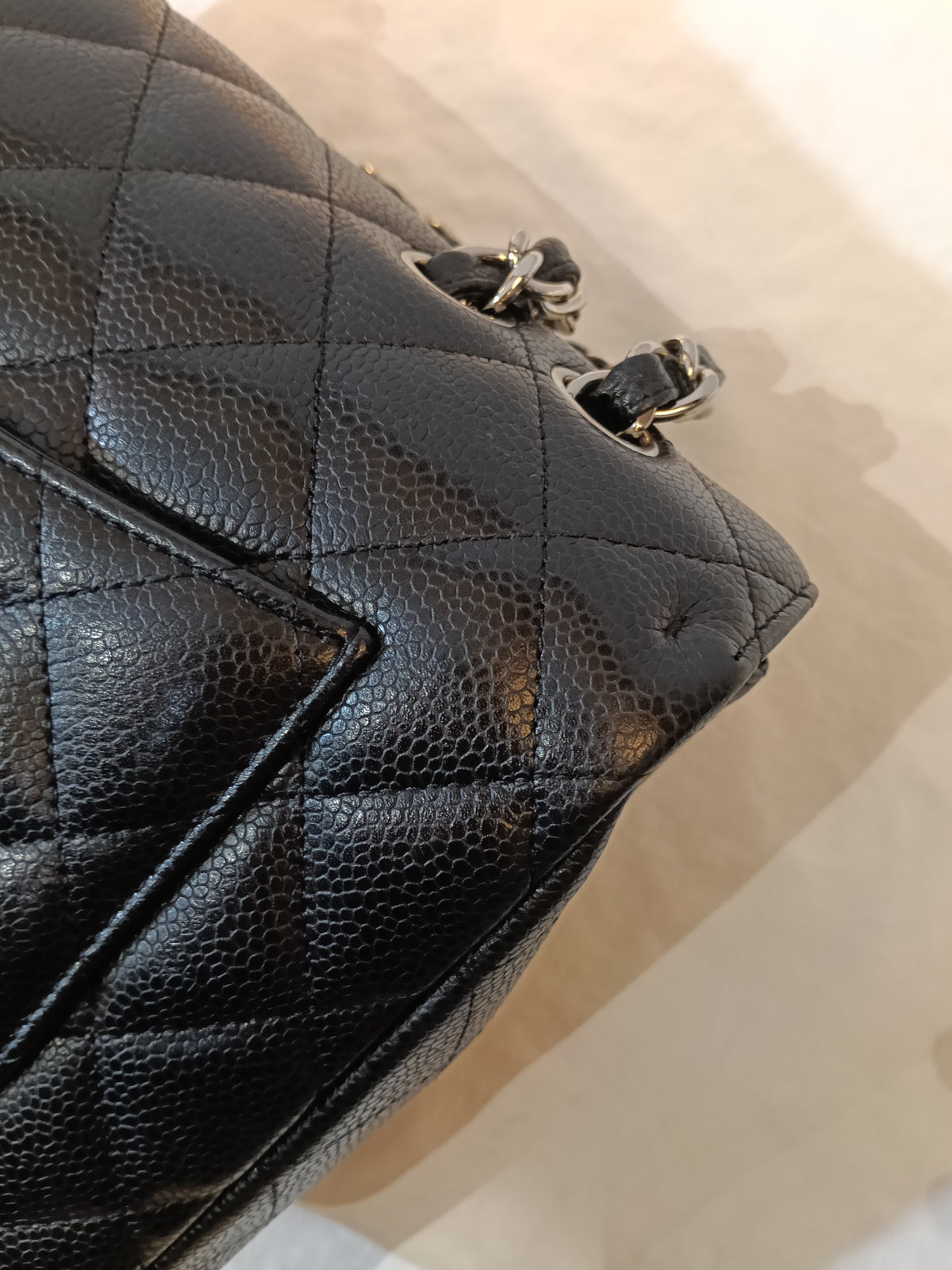 Chanel Jumbo Caviar Black SHW SF #13