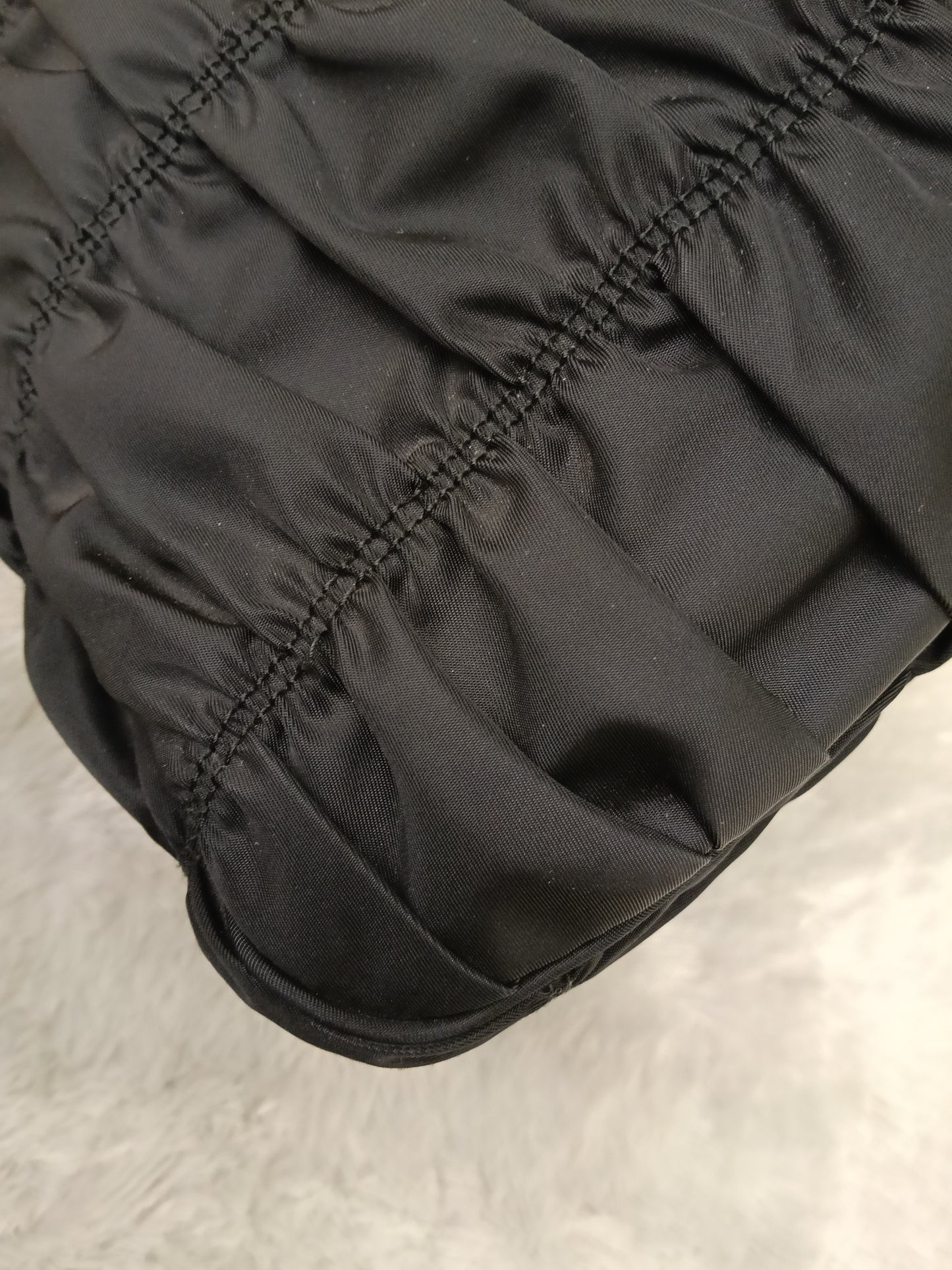 Prada Tessuto Gauffre Nylon Nero GHW
