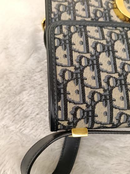 Dior Montaigne 30 Oblique Navy GHW 2022
