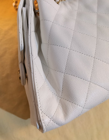 Chanel C25 Small Caviar White GHW 2025 (CHIP)