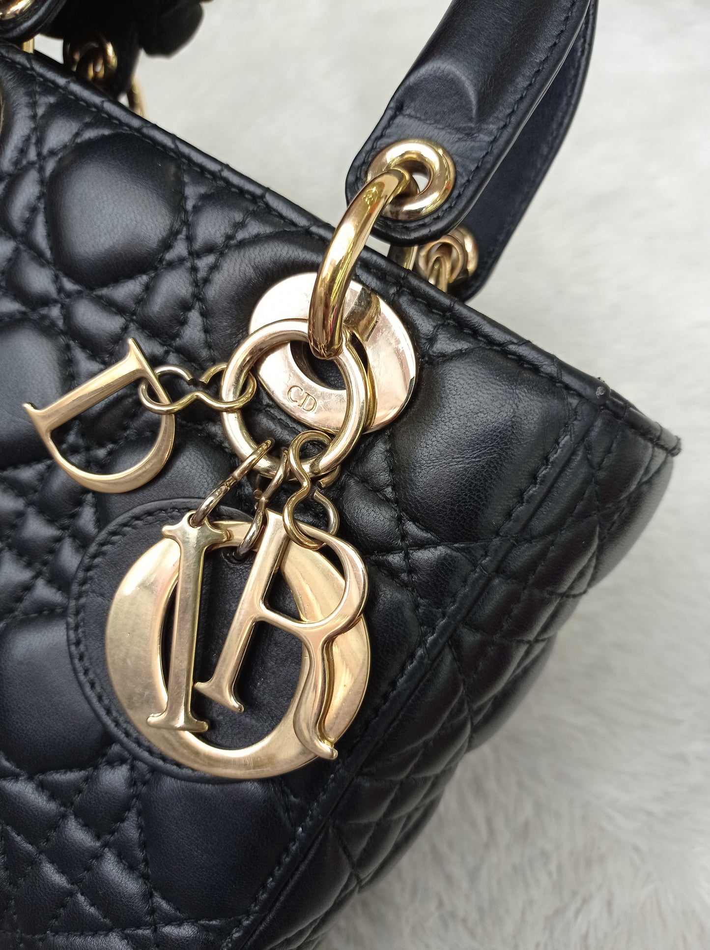 Lady Dior Small Lamb Black GHW 2018