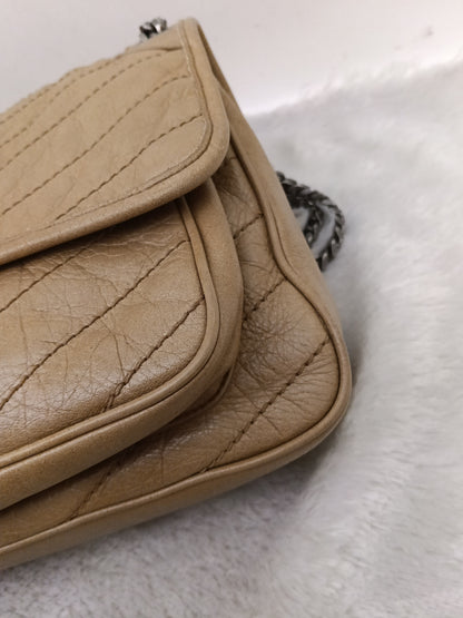 YsL Niki Medium Calfskin Dark Beige RHW 2020