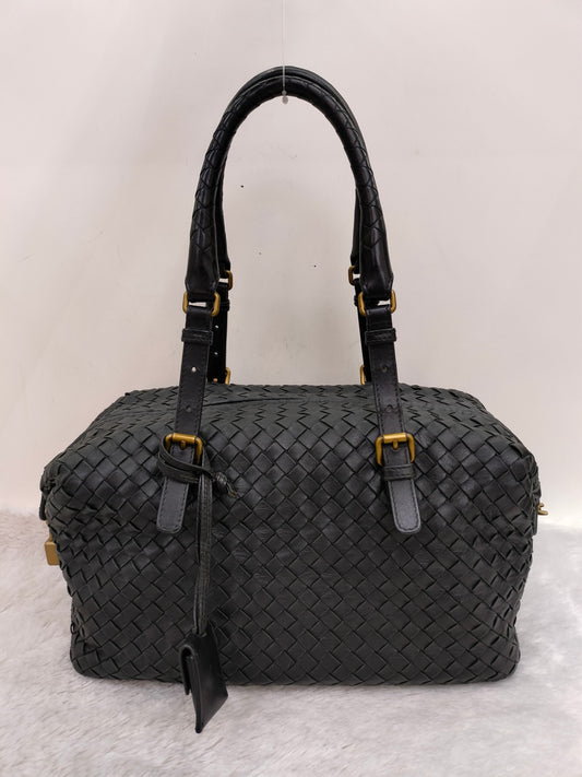 Bottega Veneta Intrecciato Boston Black GHW 2010