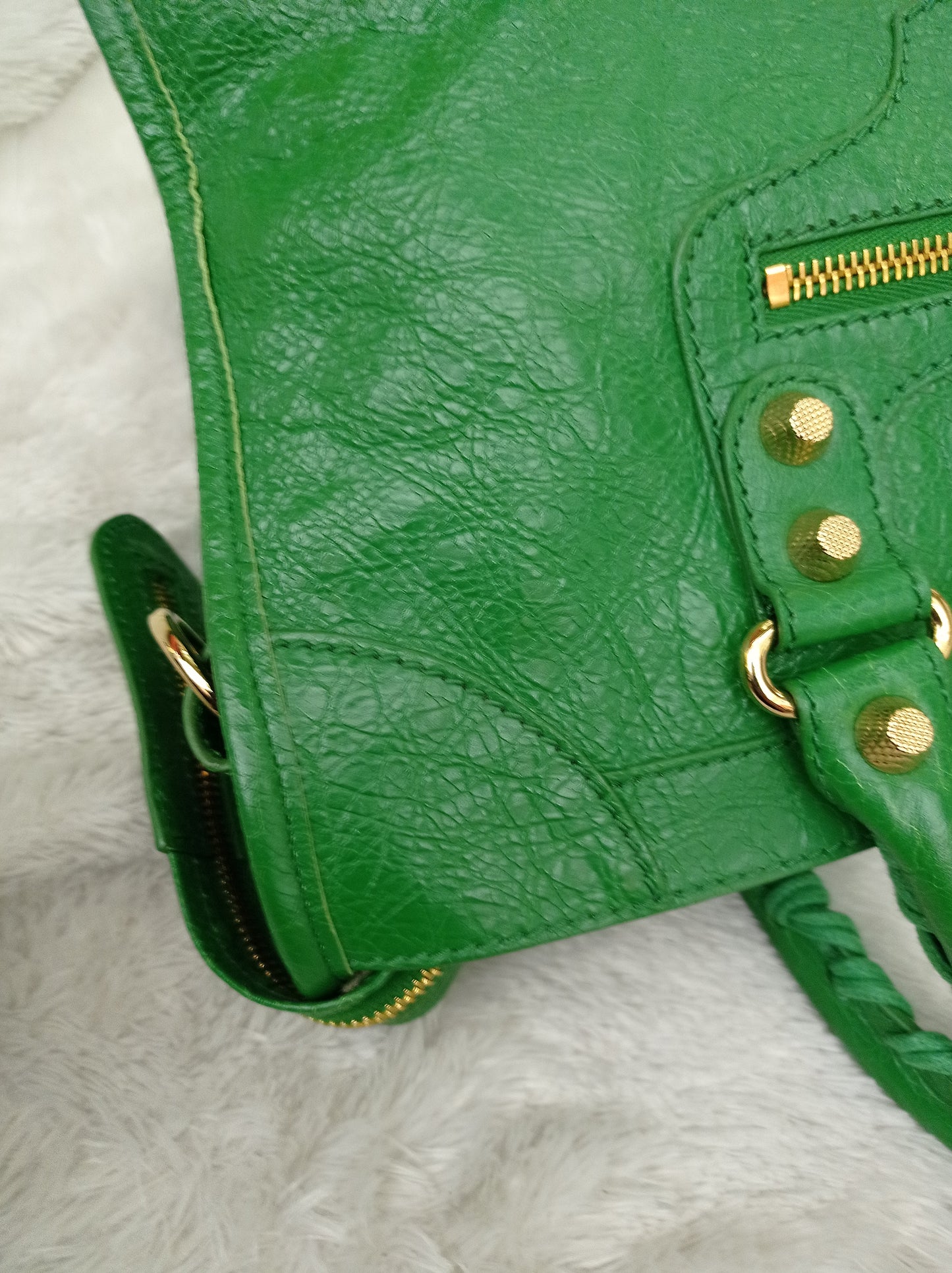Balenciaga Reguler City Classic Giant Green GHW 2015