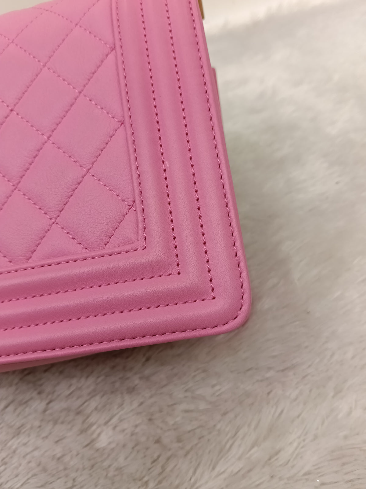 Chanel Boy 25 Lamb Pink GHW #26