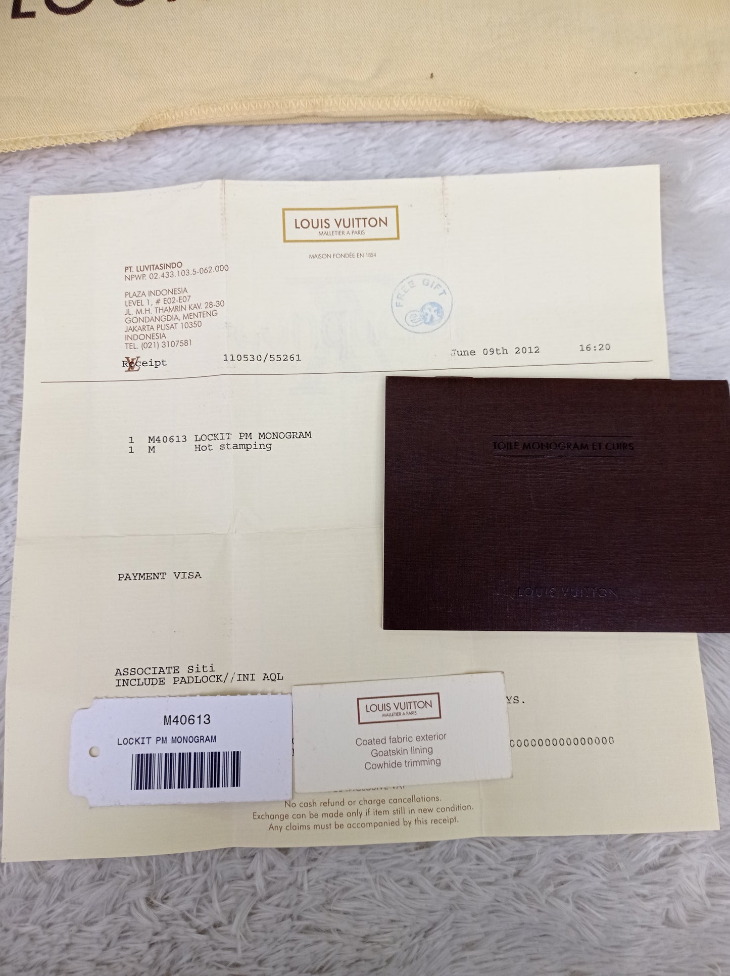 LV Lockit PM Monogram