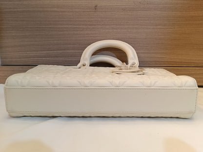Dior Lady D'Joy Medium Cannage Diamond Latte 2022