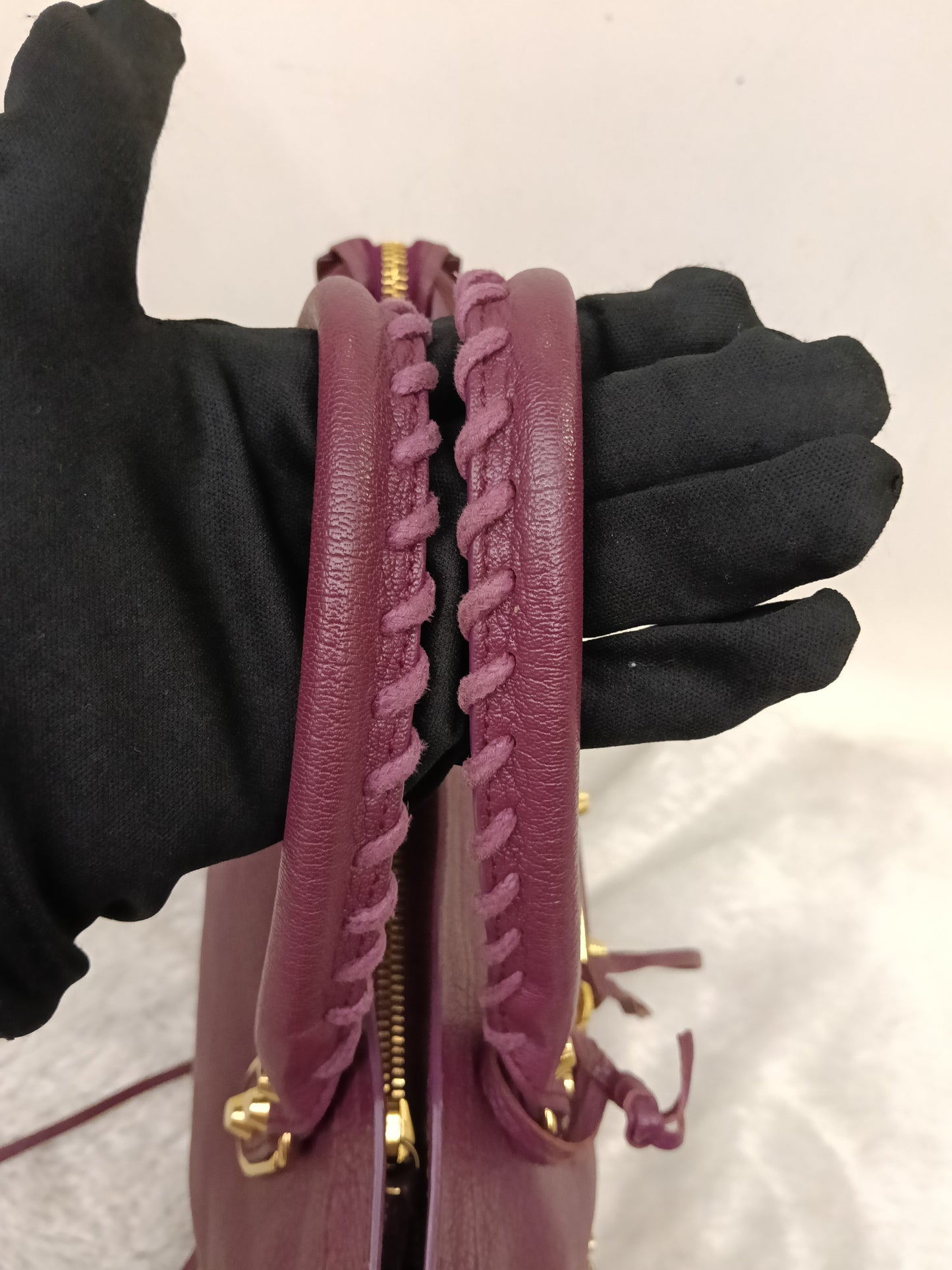 Balenciaga Small City Edge Prune GHW 2017