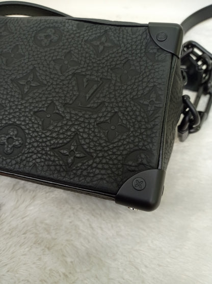 LV Mini Side Trunk Taurillon Monogram Noir 2021 (CHIP)