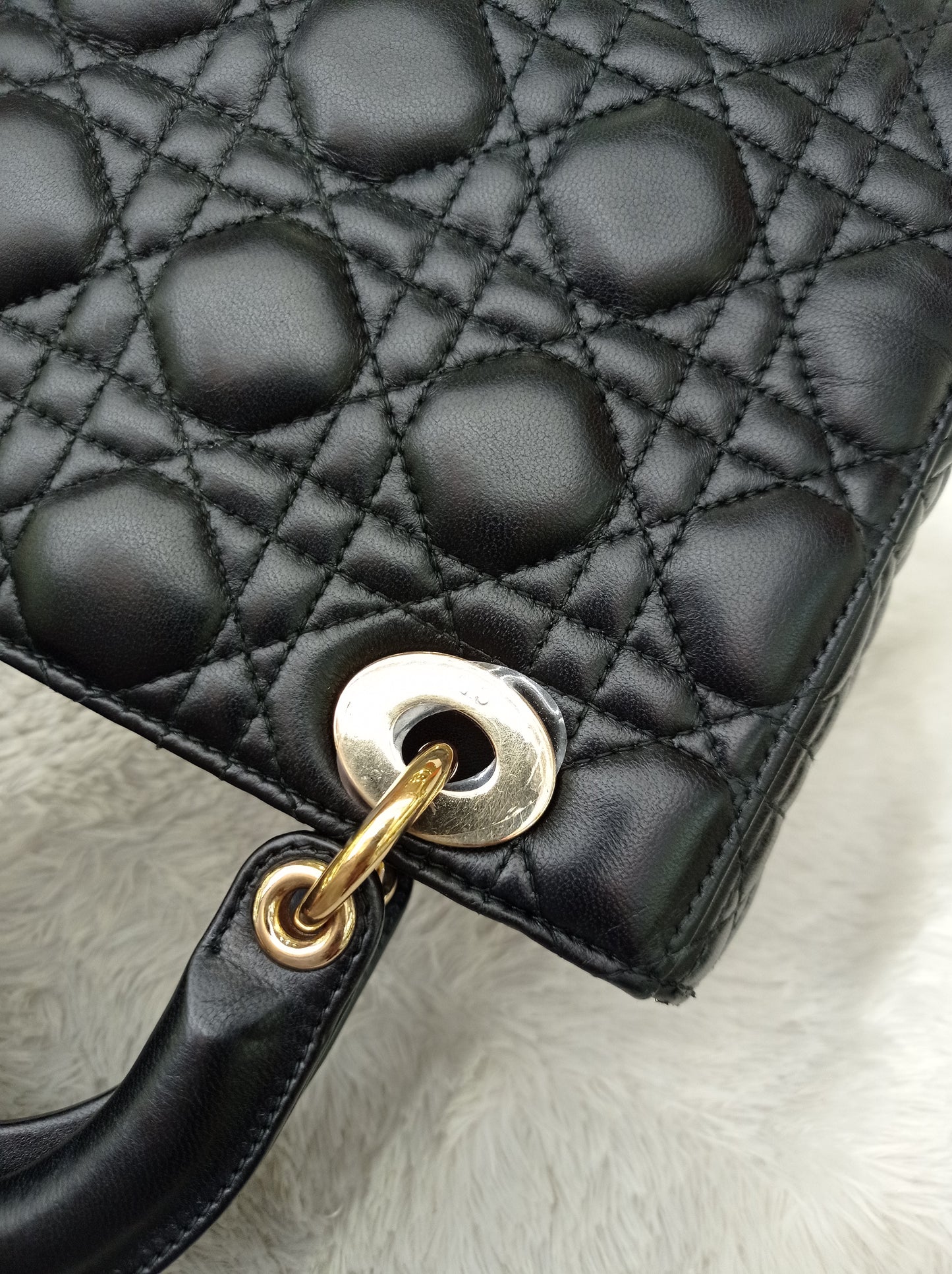 Lady Dior Small Lamb Black GHW 2018