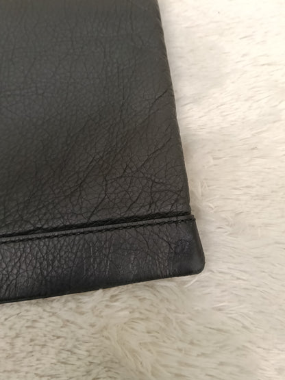 Balenciaga Clip Large Porte Documents Clutch Black SHW 2016