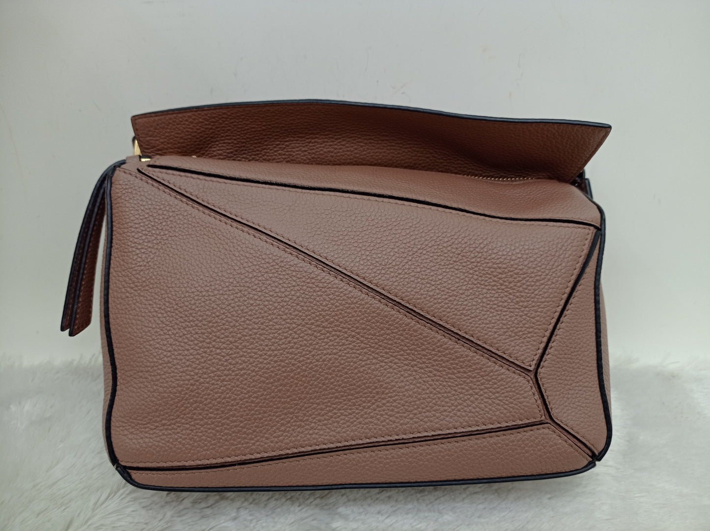 Loewe Puzzle Small Grained Dark Blush GHW 2021