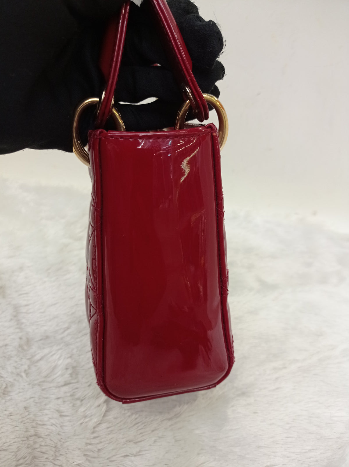 Lady Dior Mini Patent Red GHW 2019