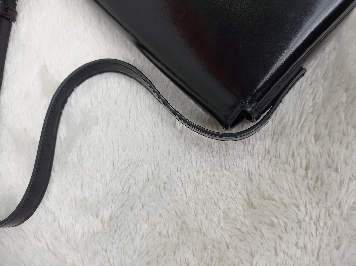 Celine Triomphe Shoulder Calfskin Black GHW 2022