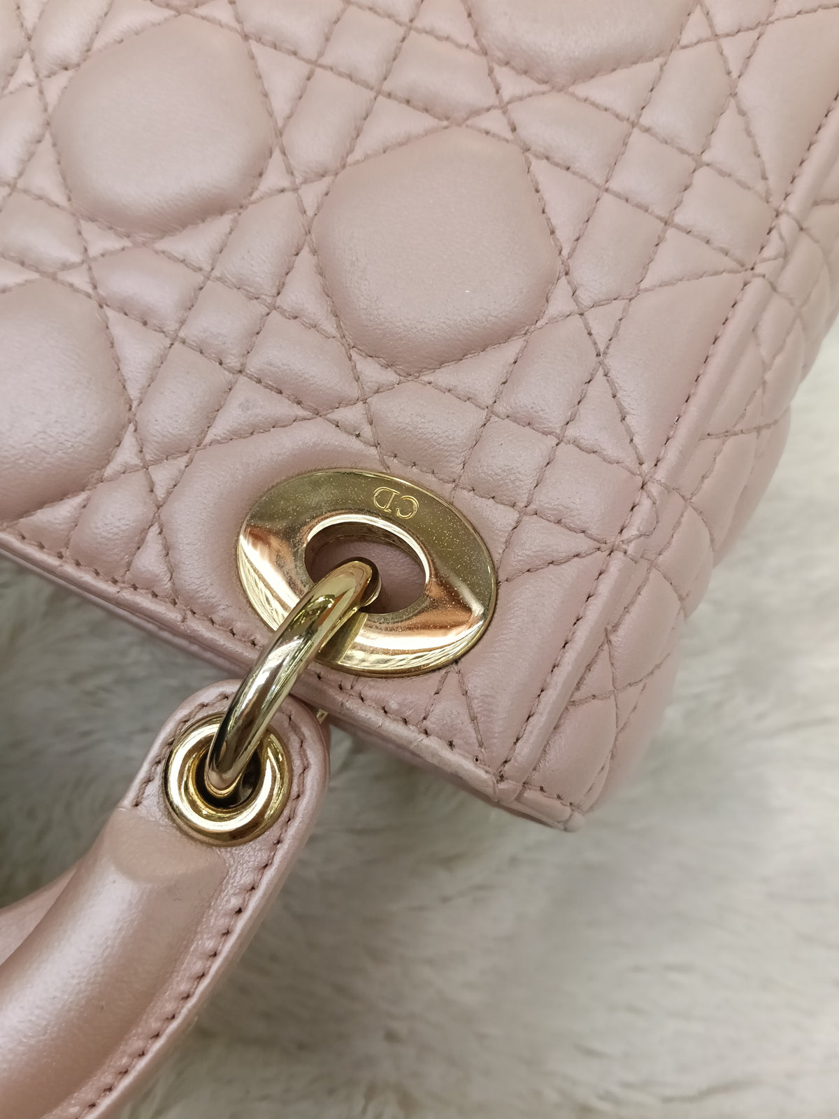 Lady Dior Mini Lamb Lotus GHW 2017