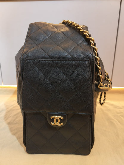 Chanel C25 Medium Caviar Black GHW 2025 (CHIP)