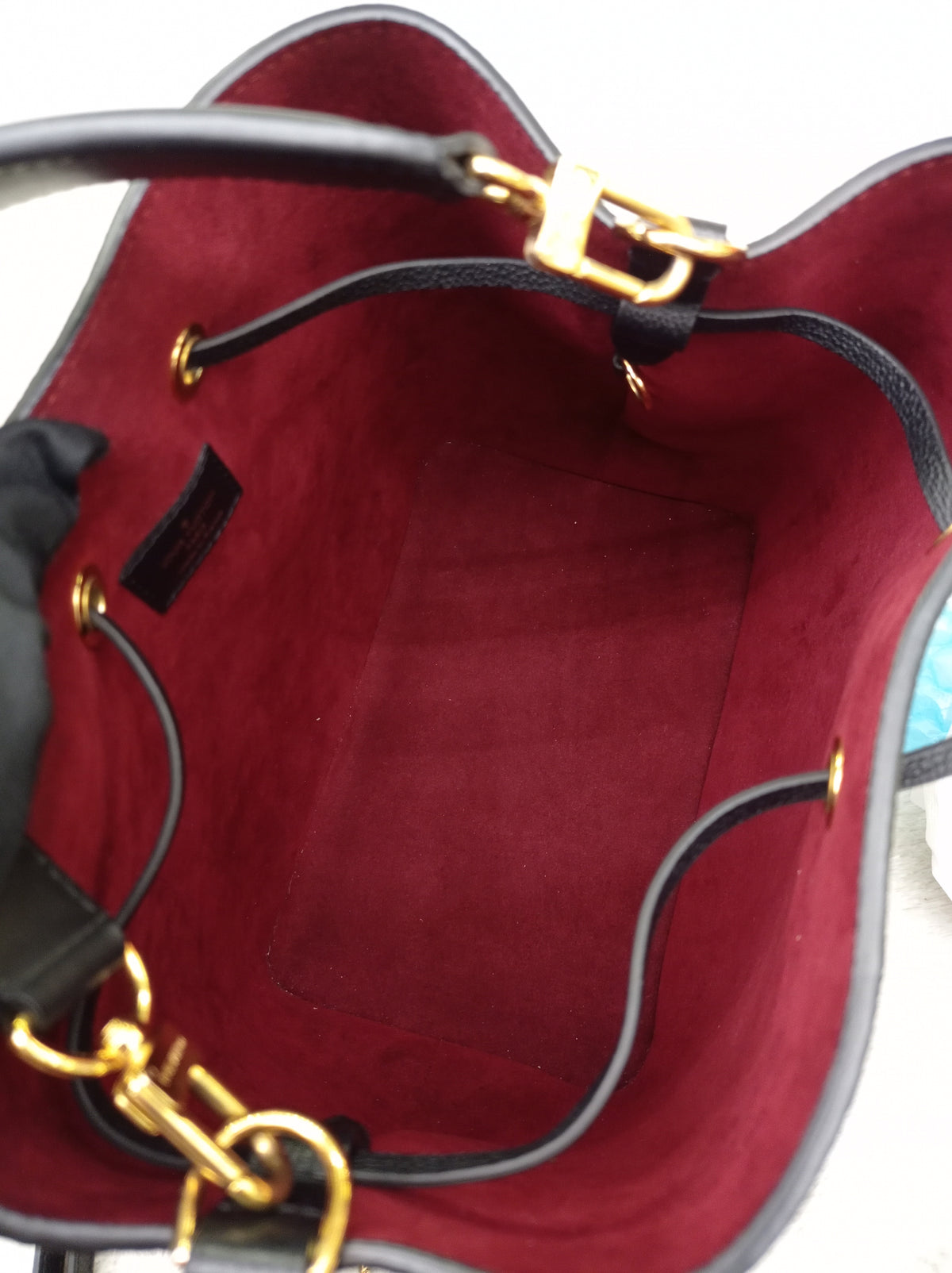 LV Neo Noe MM Monogram Empreinte Noir Creme (CHIP)