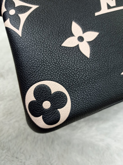 LV Neo Noe MM Monogram Empreinte Noir Creme 2022 (CHIP)