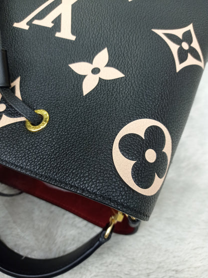 LV Neo Noe MM Monogram Empreinte Noir Creme (CHIP)