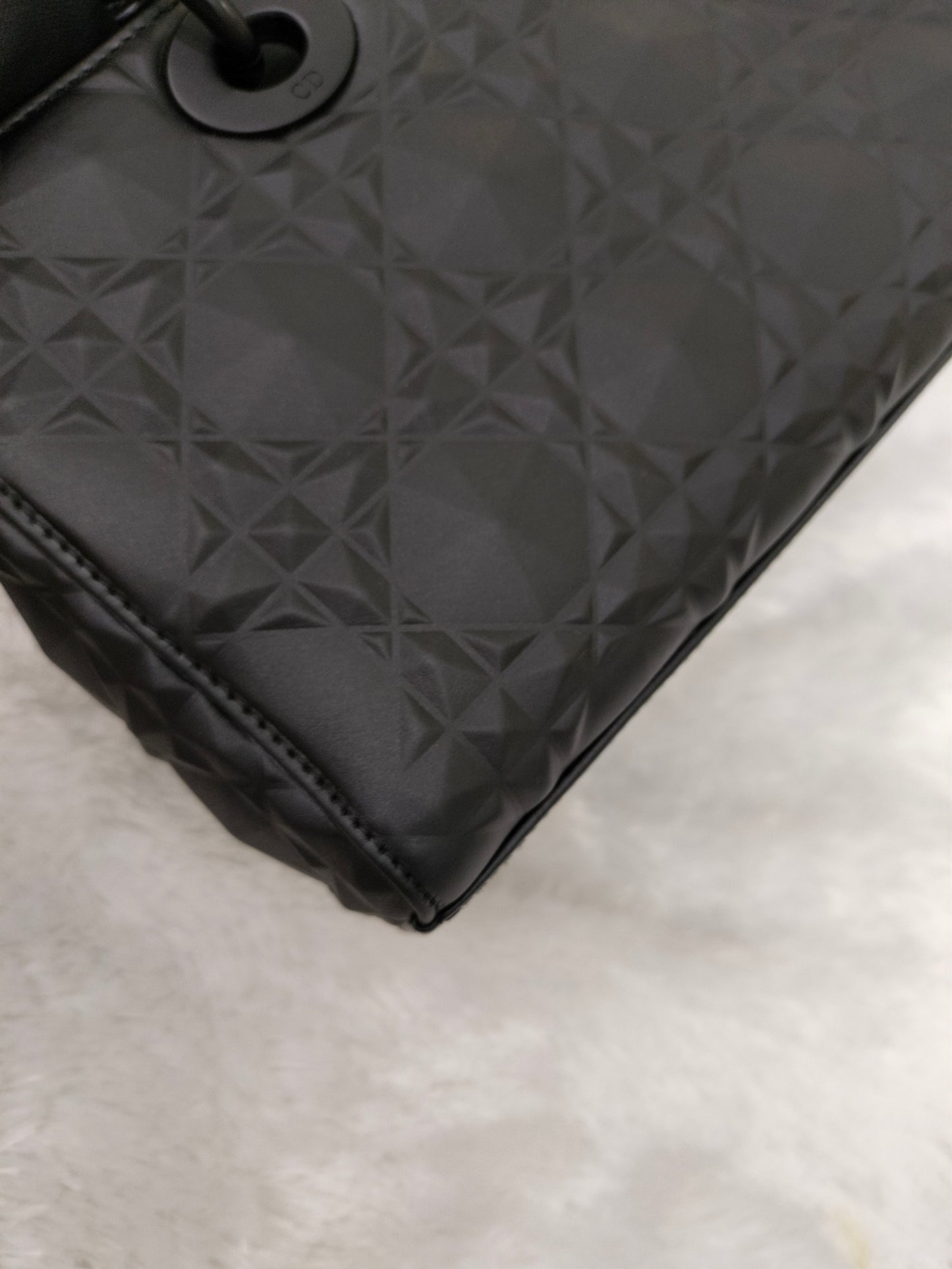 Dior Lady D'Joy Medium Cannage Diamond All Black 2022