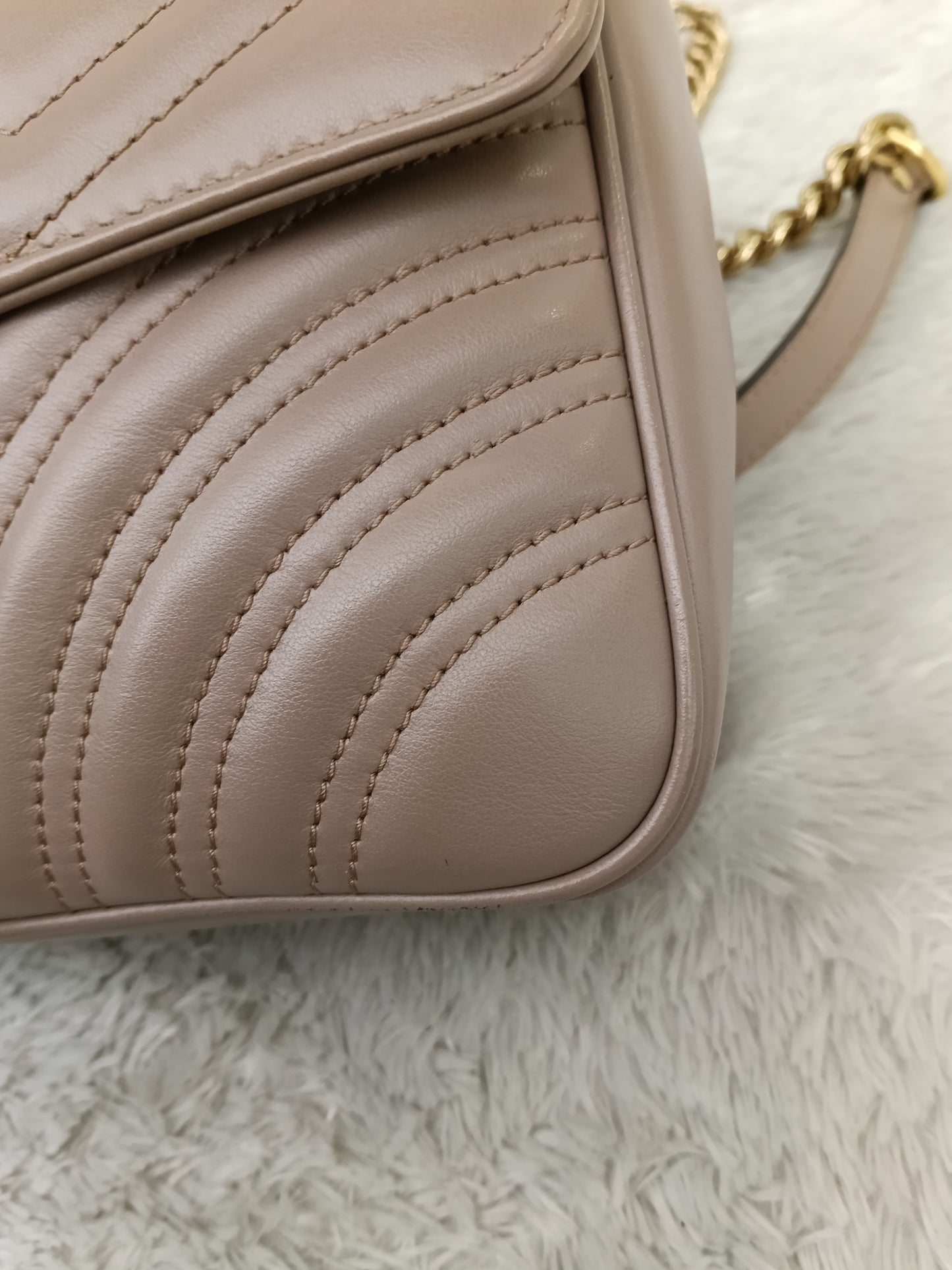 Gucci Marmont Small Nude GHW