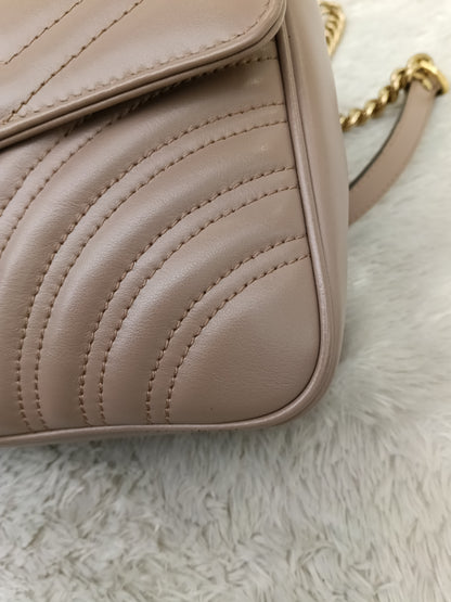 Gucci Marmont Small Nude GHW