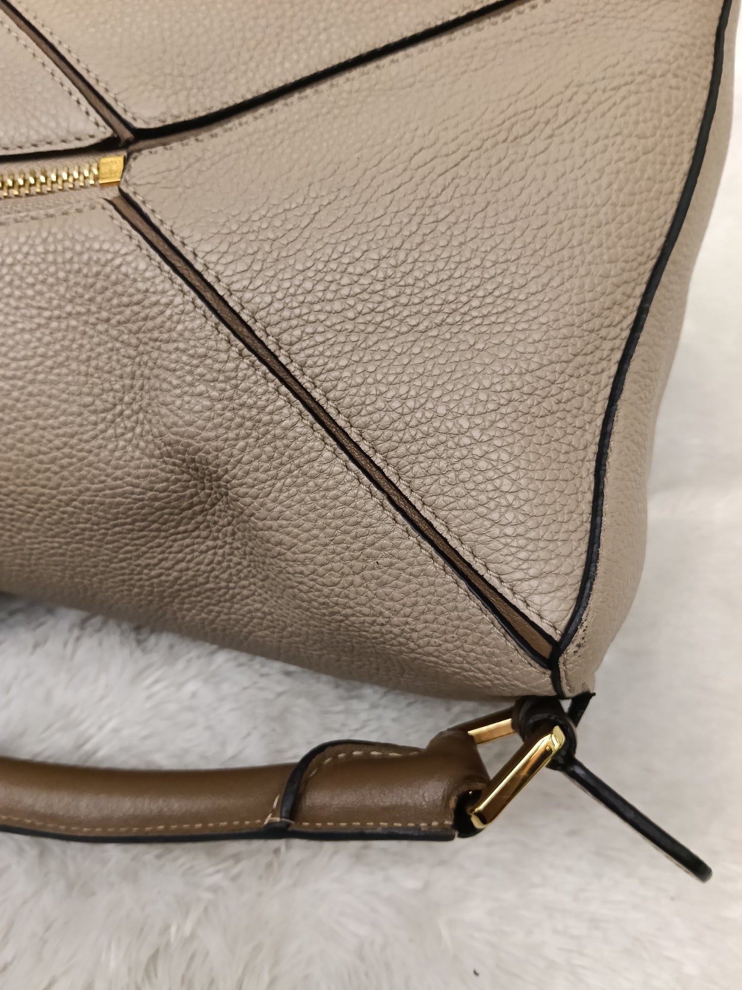 Loewe Puzzle Medium Grained Sand Mink GHW 2018