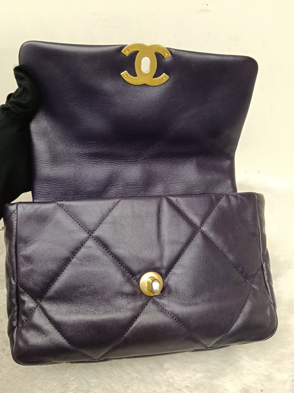 Chanel C19 Small Dark Purple GHW #30